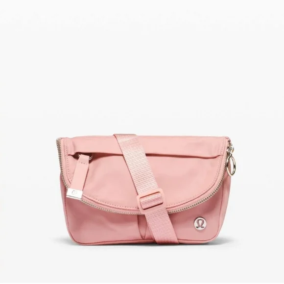 SOLD ON ANOTHER SITE- Lululemon All Night Festival Bag Micro Pink Puff NWOT - Picture 1 of 11